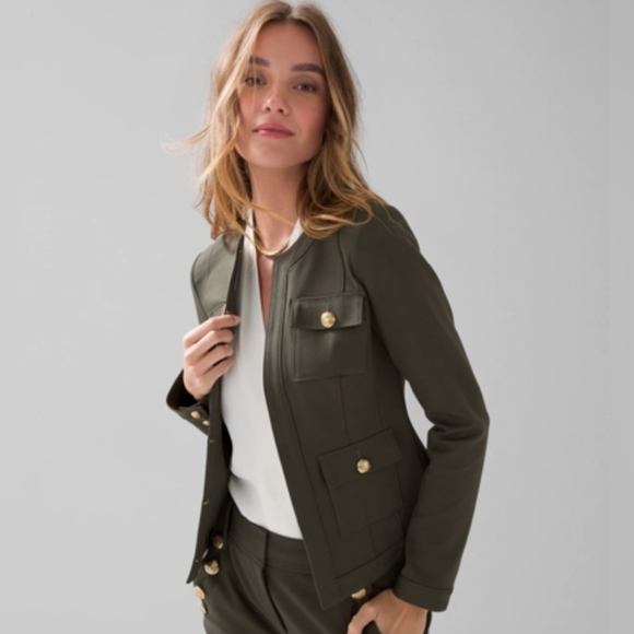 White House Black Market Jackets & Blazers - White House Black Market Stylist Jacket In Sergeant